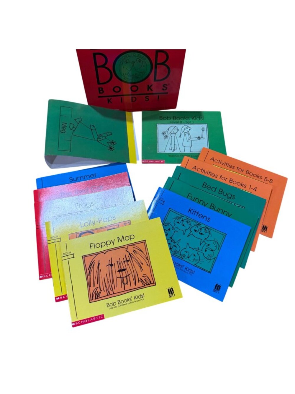 Bob Books B Set 1 & 2 Complete Kids Pals Stage Puppets Teacher Parent Guide - Picture 5 of 8